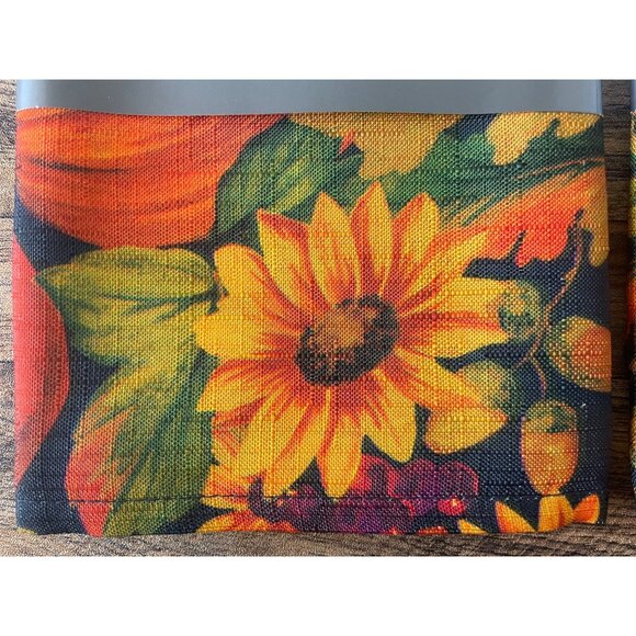 2 Set Of 2 JCPenney Home Collection Fall Harvest Floral Napkins 4 Napkins NOS - Picture 4 of 5